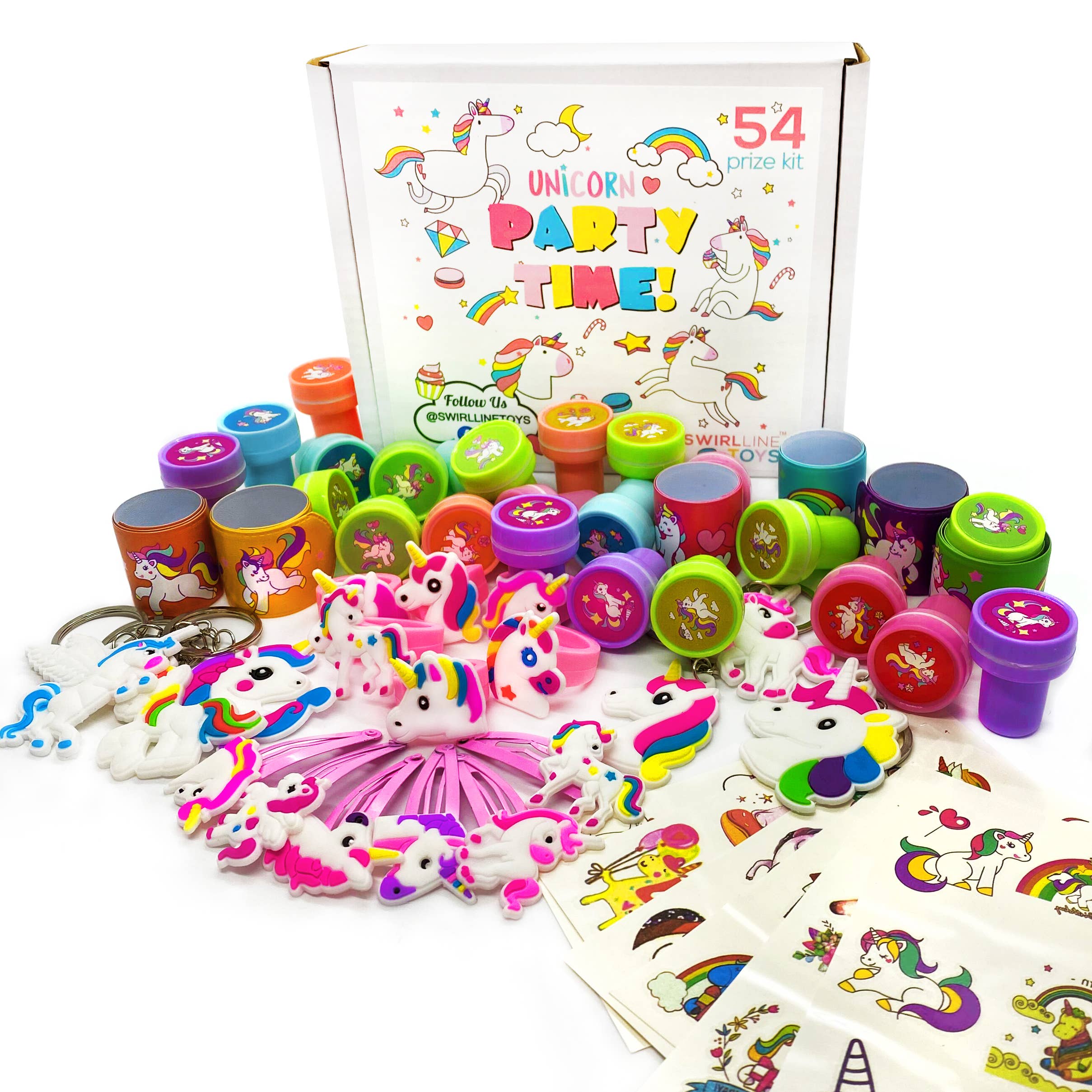 TDV Homes - Wholesale Party gift - Unicorn Party Favors for Kids Unicorn Gifts for Girls 54PCS6