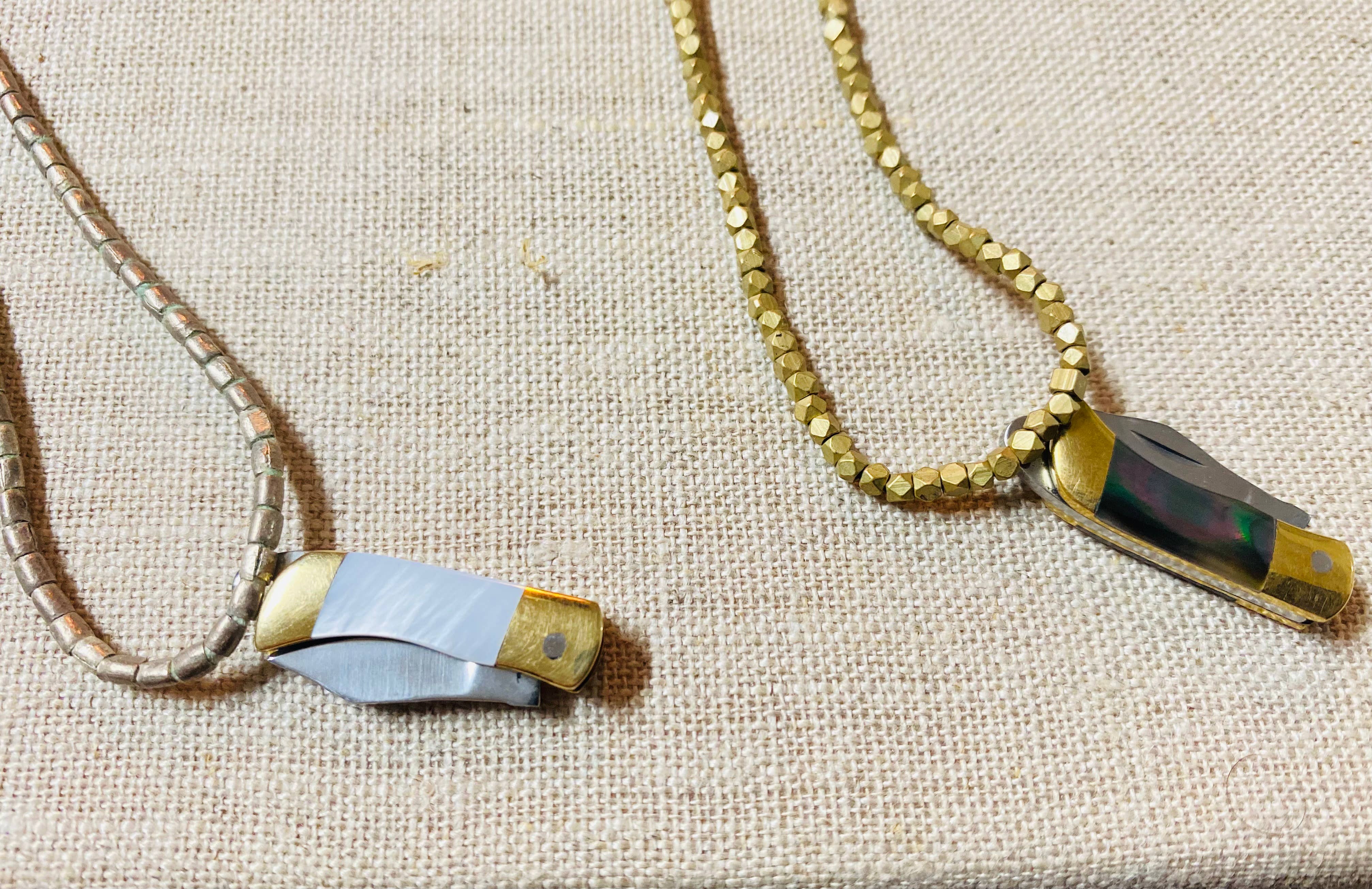 The Merchant Studio – Großhandel Taschenmesser/Halter – MINI Muschelmesser aus Messing5