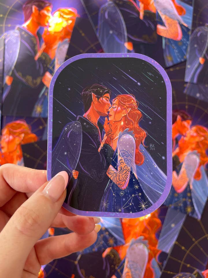 Autocollant Pailleté Feysand pour la vente par Brittany Keller Art