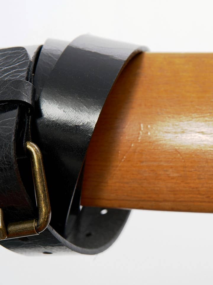 Vintage-Ledergürtel - Noir für den Großhandel von MAC & KELLY