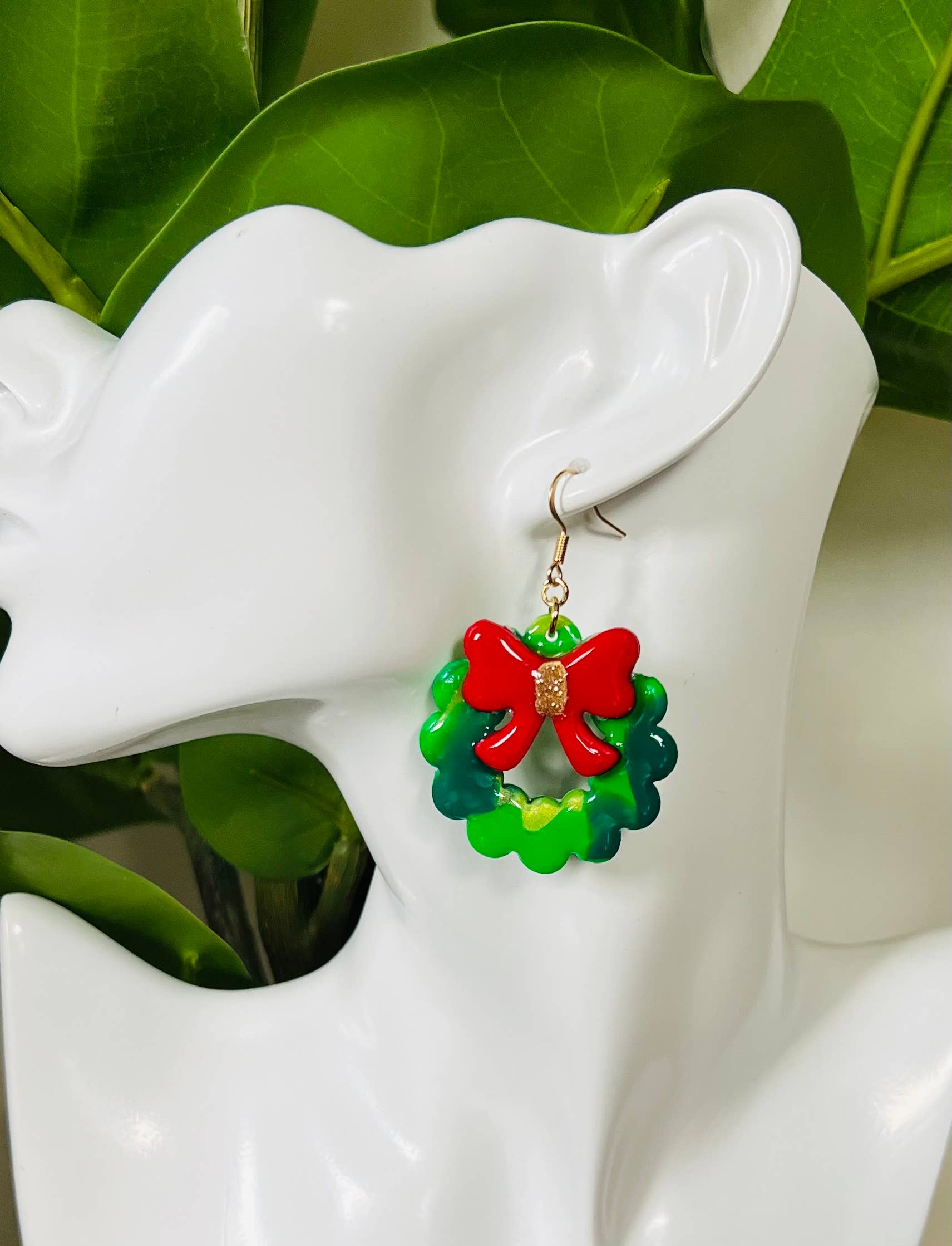 Kris Lucie - Wholesale Dangle Earrings - Red Bow Reef Earrings II2