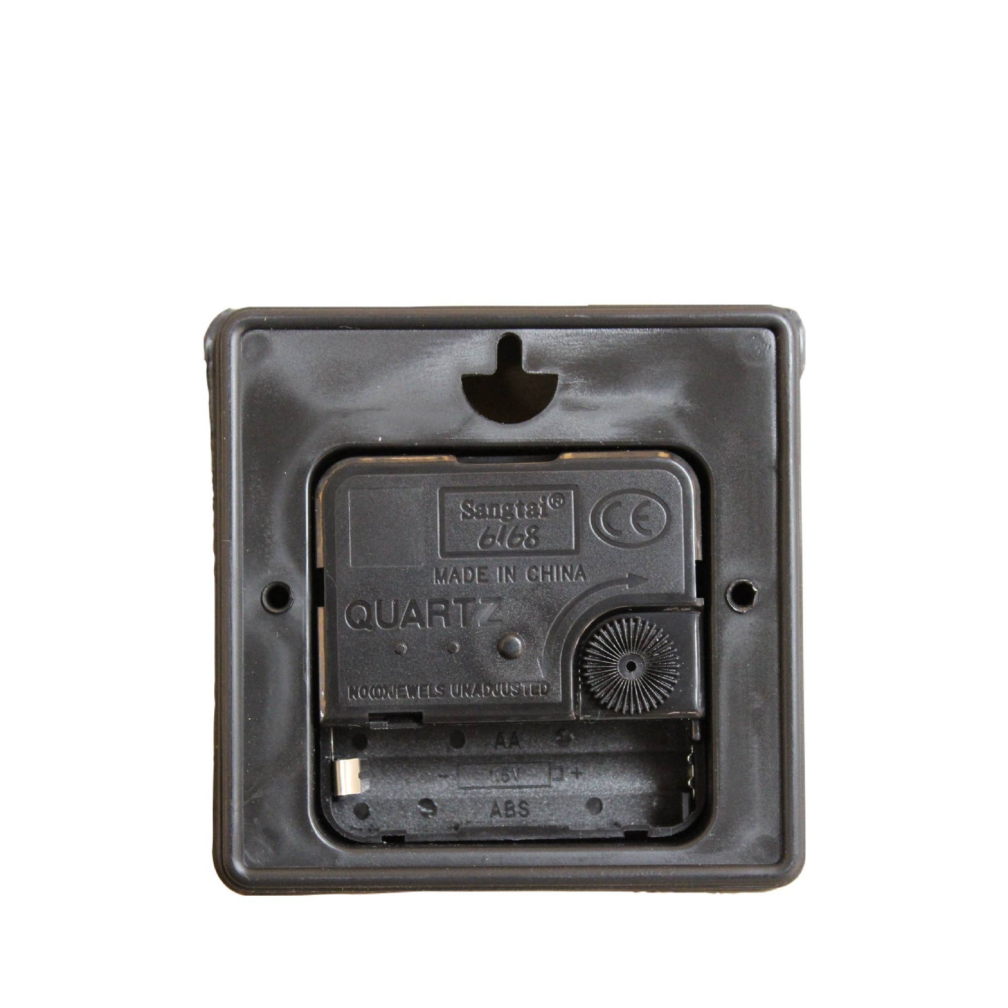 Brown Round Mdf 13" Wall Clock Wood Plank for wholesale on Faire1