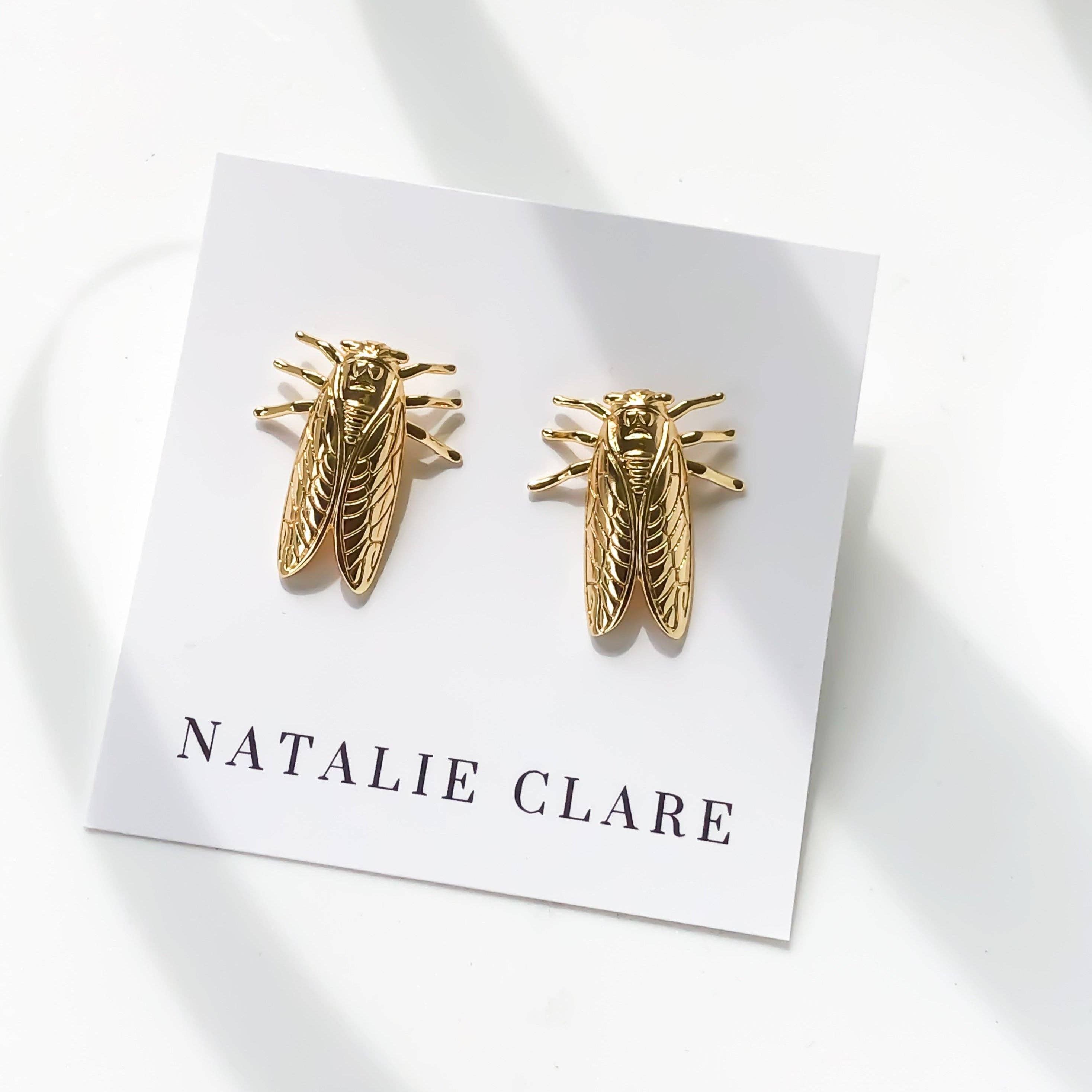 Natalie Clare Collections - Wholesale Stud/Post Earrings - Cicada Earrings2