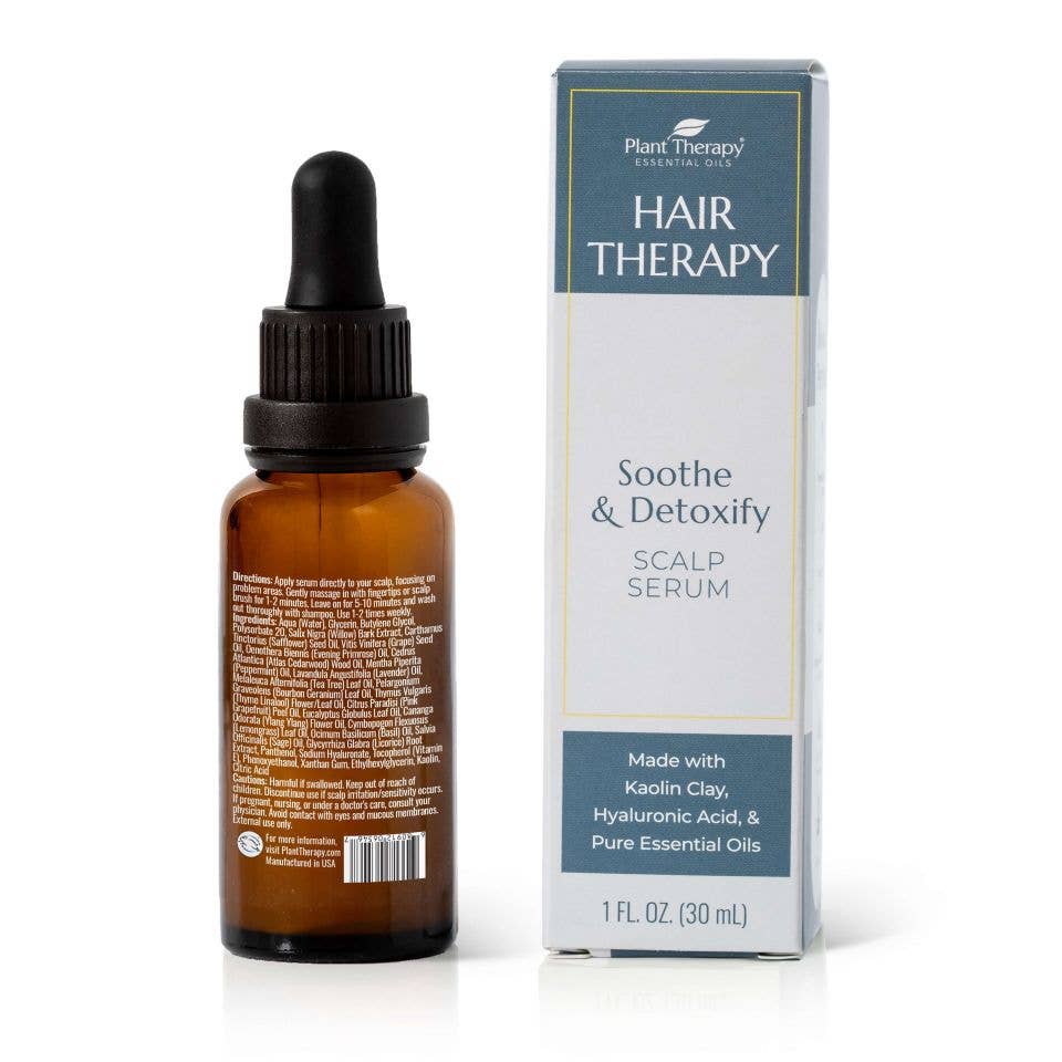 Plant Therapy - Wholesale Scalp/Hair Treatment - Hair Therapy Soothe & Detoxify Scalp Serum 1oz1