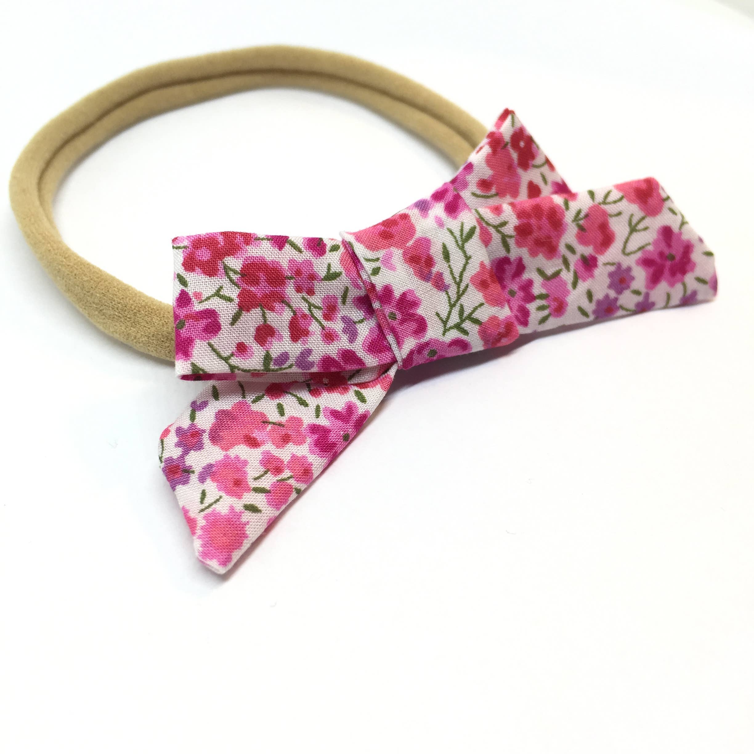 The Tiny Bow Shop - Wholesale Fashion Headband - Baby - Pink Floral Dainty Hair Bow2