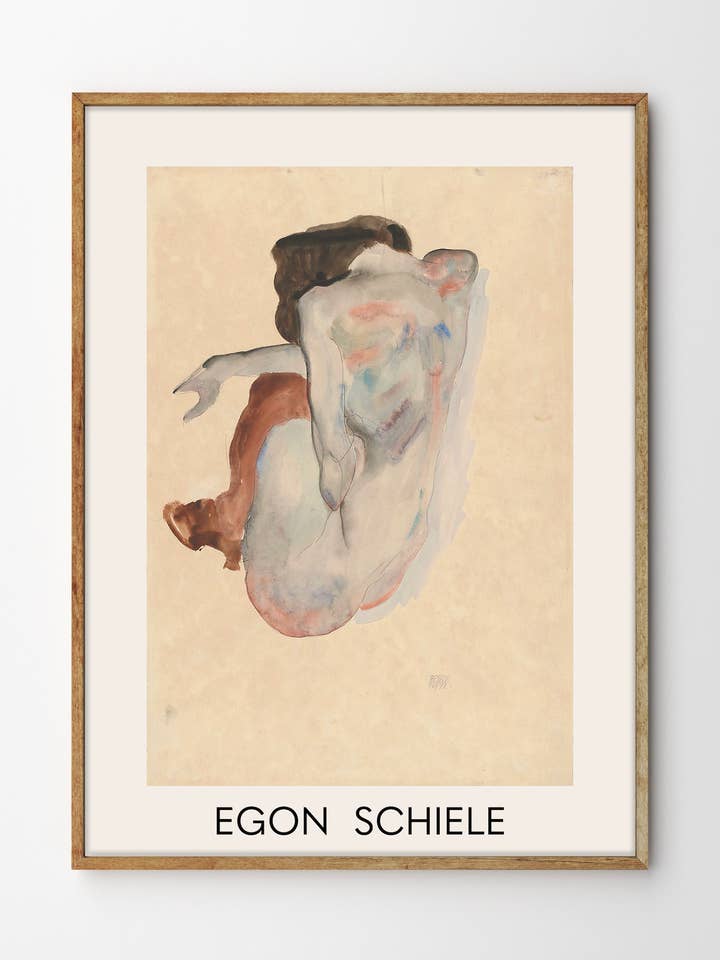 Egon Schiele, hurkende vrouw voor wholesale door Gustave