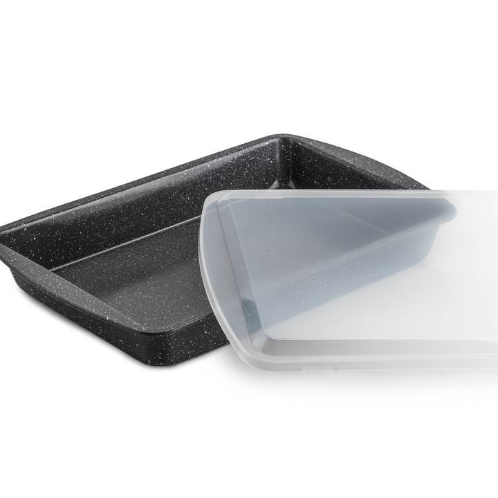 2pc Rectangular Cake Pan Set w/ Lid for wholesale by Core Home