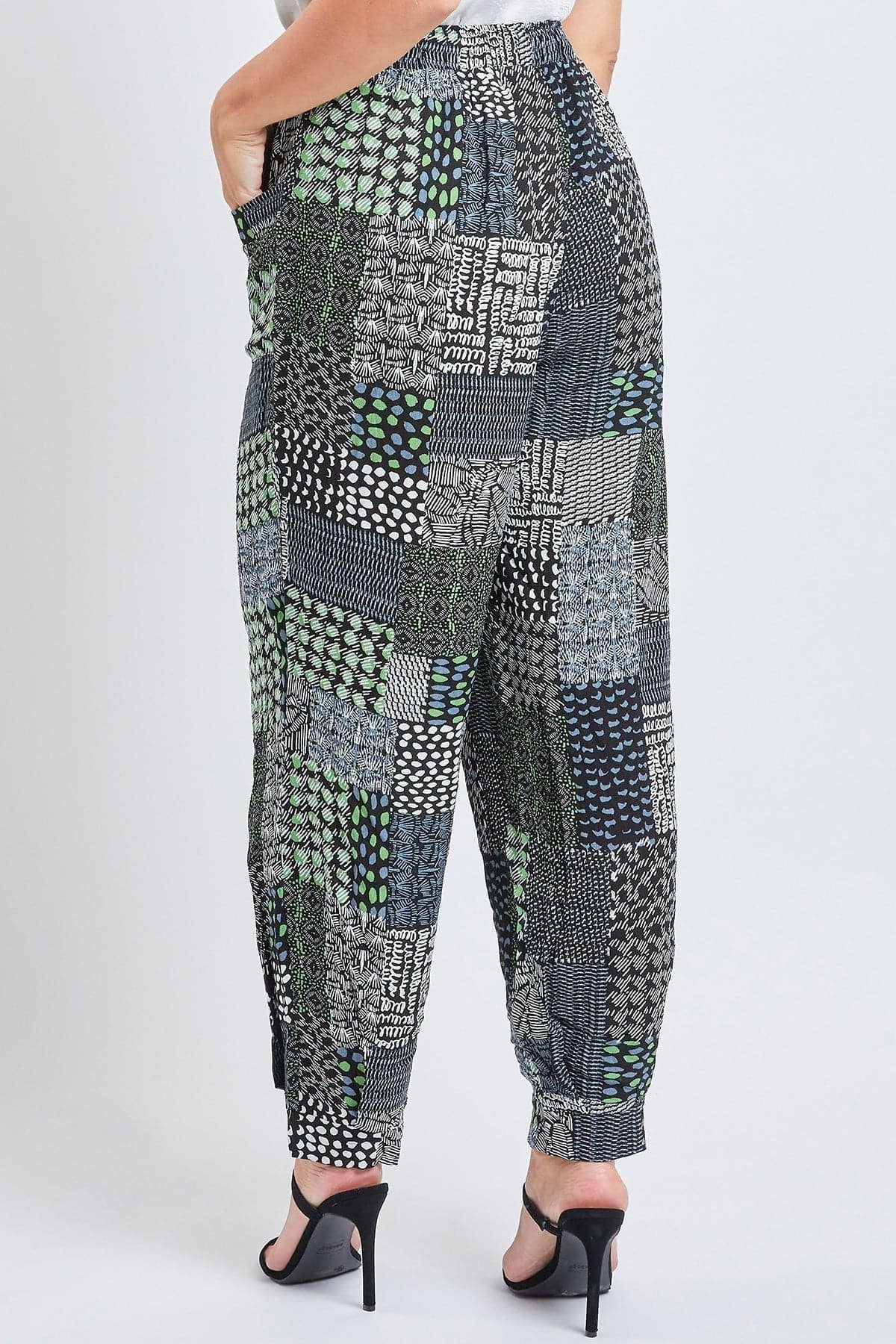 YMI - Wholesale Pants - Women's - Drawstring Wide Jogger Pant With Pleated Hem-WF1209CG29