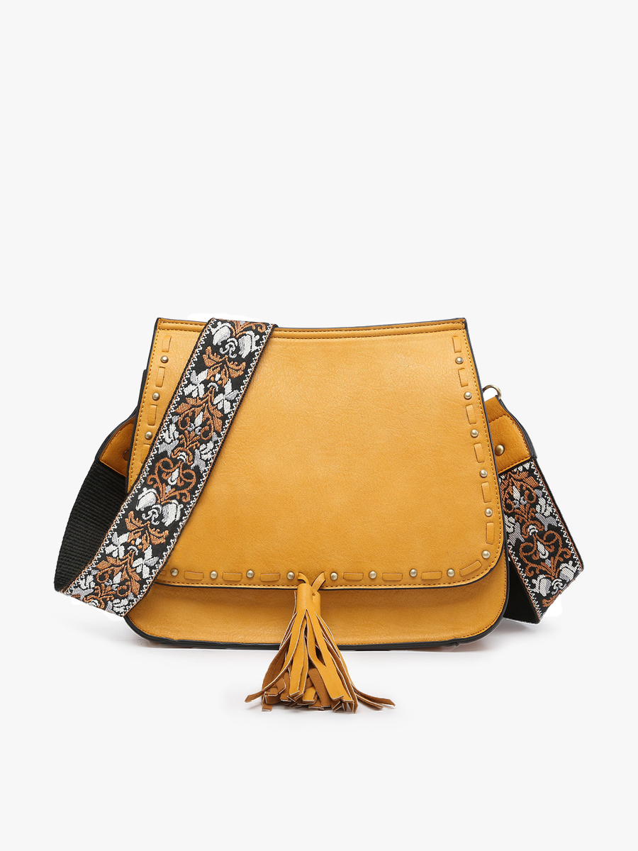 Jen & Co. - Wholesale Crossbody Bag - Women's - M1970 Bailey Crossbody with Print Contrast Strap6