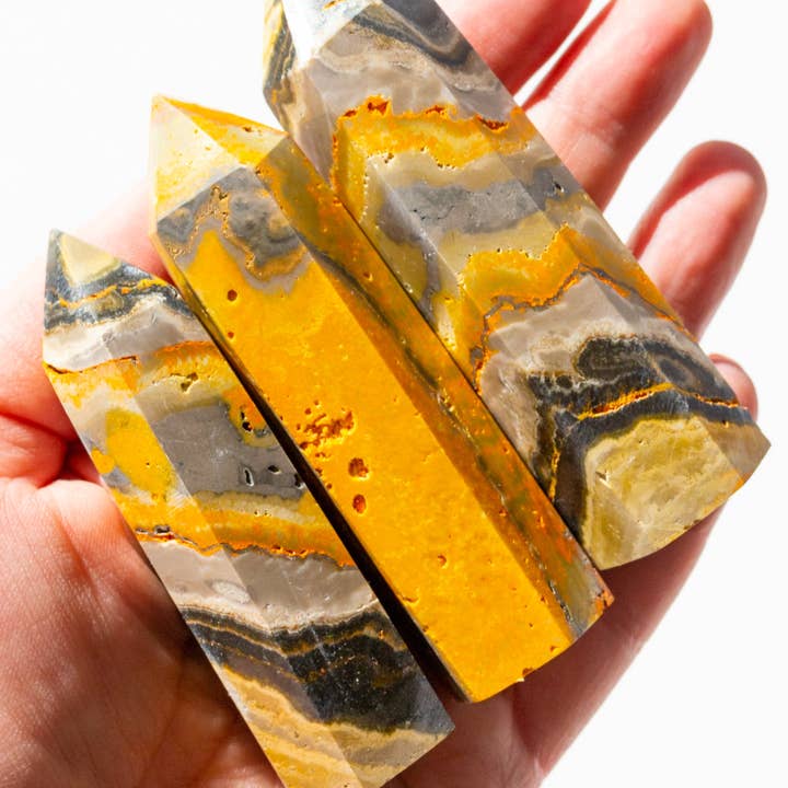 Apothecary Co. - Wholesale Spiritual Stone/Crystal - Bumblebee Jasper Point