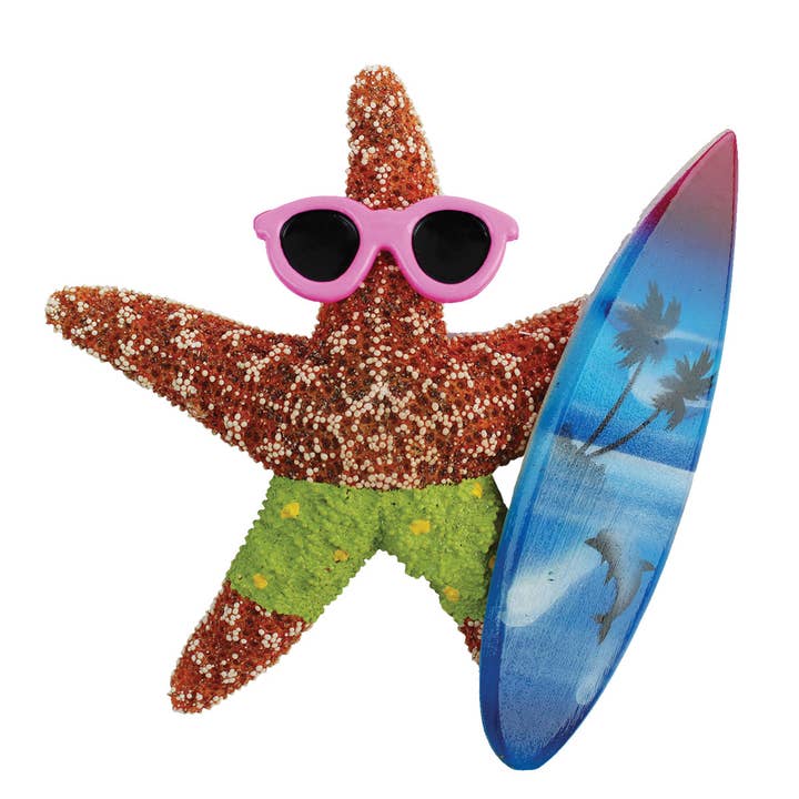 Surfer Sugar Starfish Magnet for wholesale by California Seashell Company