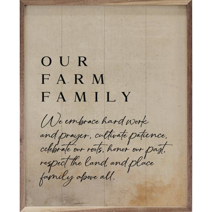 Our Farm Family Neutral for wholesale by Kendrick Home