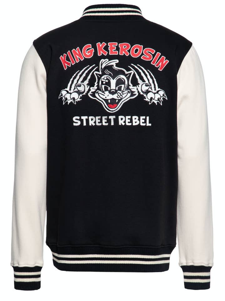 Giacca college 'Street Rebel' KING KEROSIN per la vendita all'ingrosso da parte di KING KEROSIN