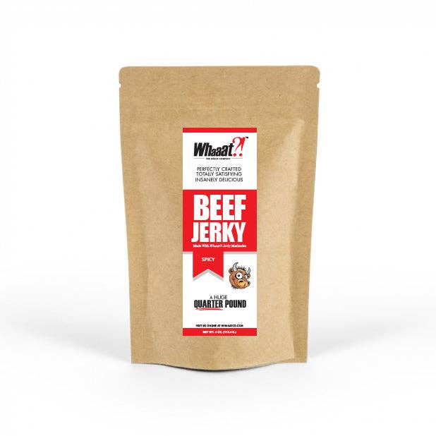Beef Jerky - Spicy Flavor - Resealable Bag for wholesale by Whaaat?! The Snack Company