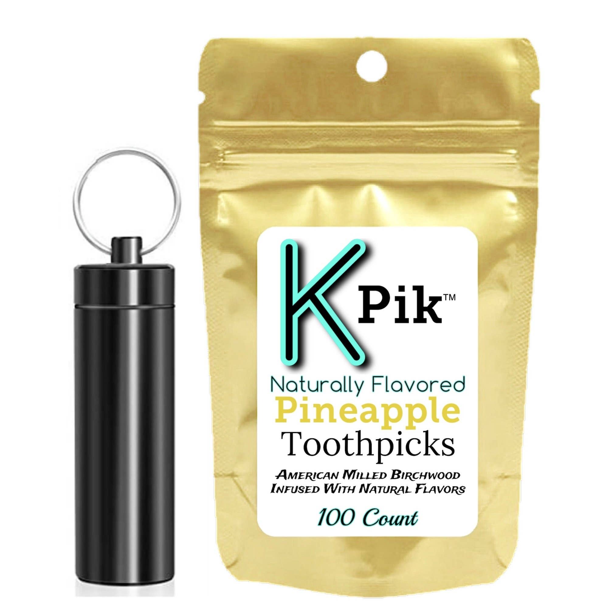 K-Pik - Vendita all'ingrosso Stuzzicadenti - Stuzzicadenti e supporto per ananas da 100 ct0