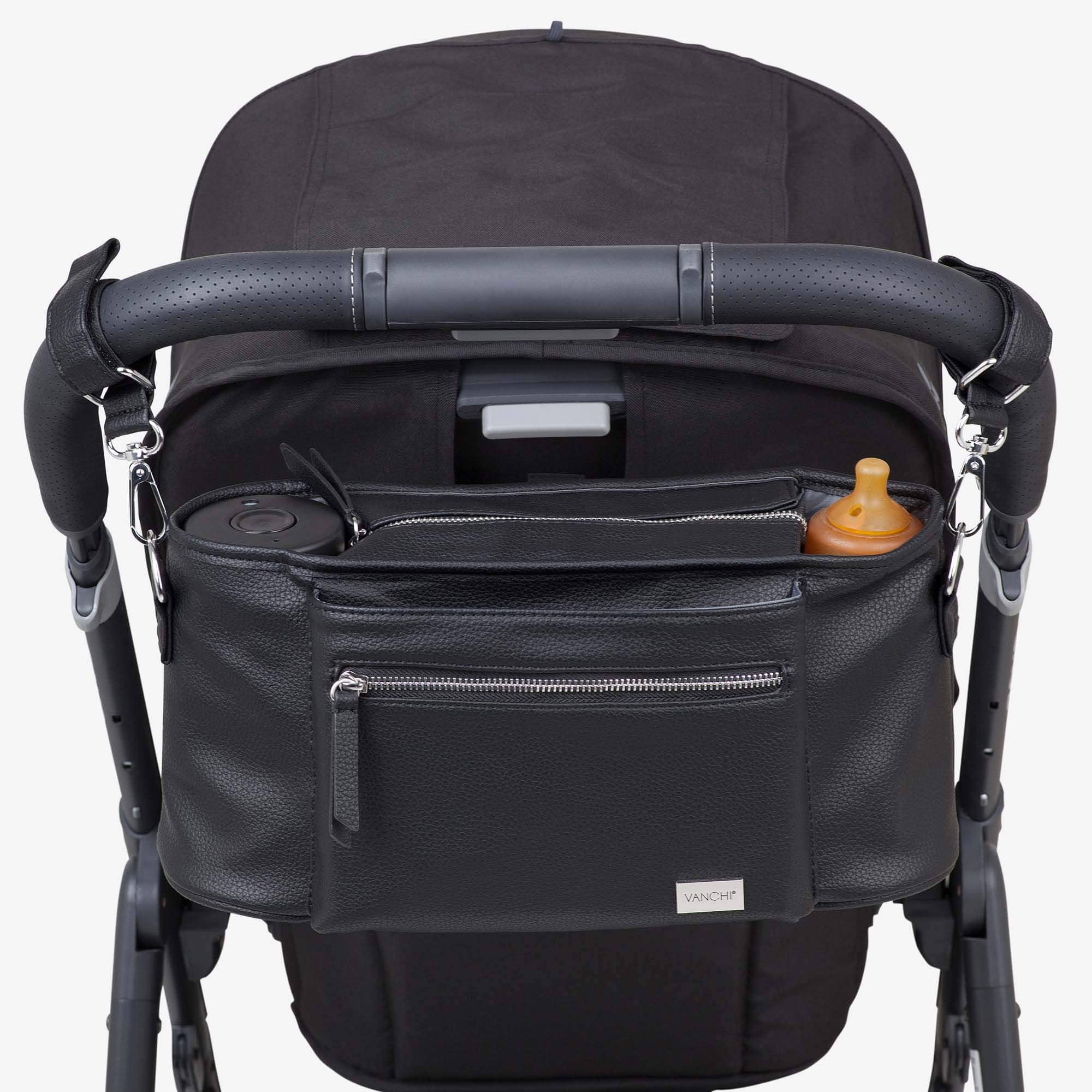 VANCHI – wholesale Skötväska - Baby – VANCHI Barnvagn Caddy - Svart12