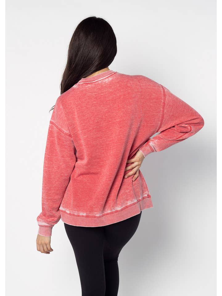 chicka-d - Wholesale Graphic Sweatshirt - Unisex - Iowa State Signature Burnout Crewneck Sweatshirt2