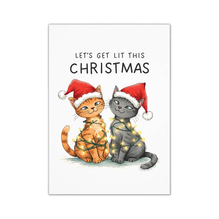 Funny Christmas Card - Cats for wholesale by Smirk & Scribble