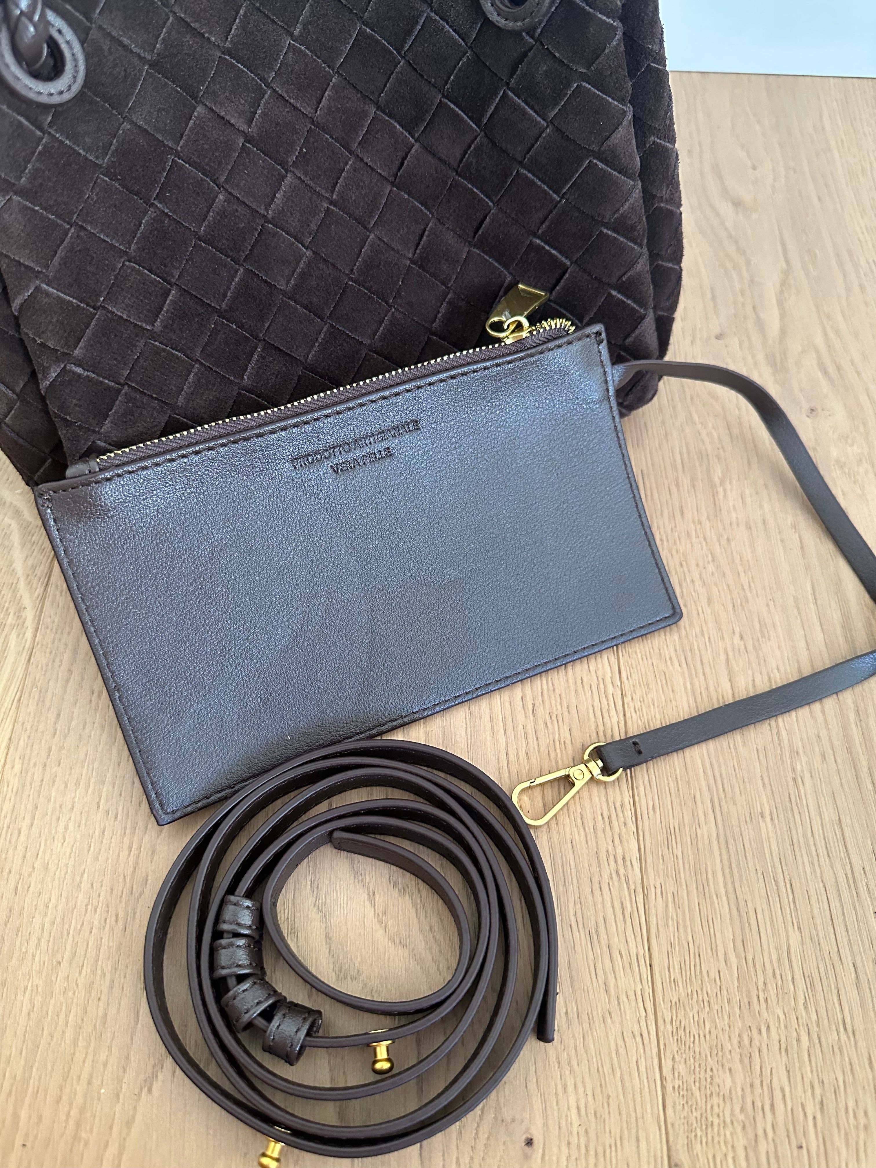 Zhade – Bolsa de ombro – Mulher por atacado – EMMA tecido-camurça9