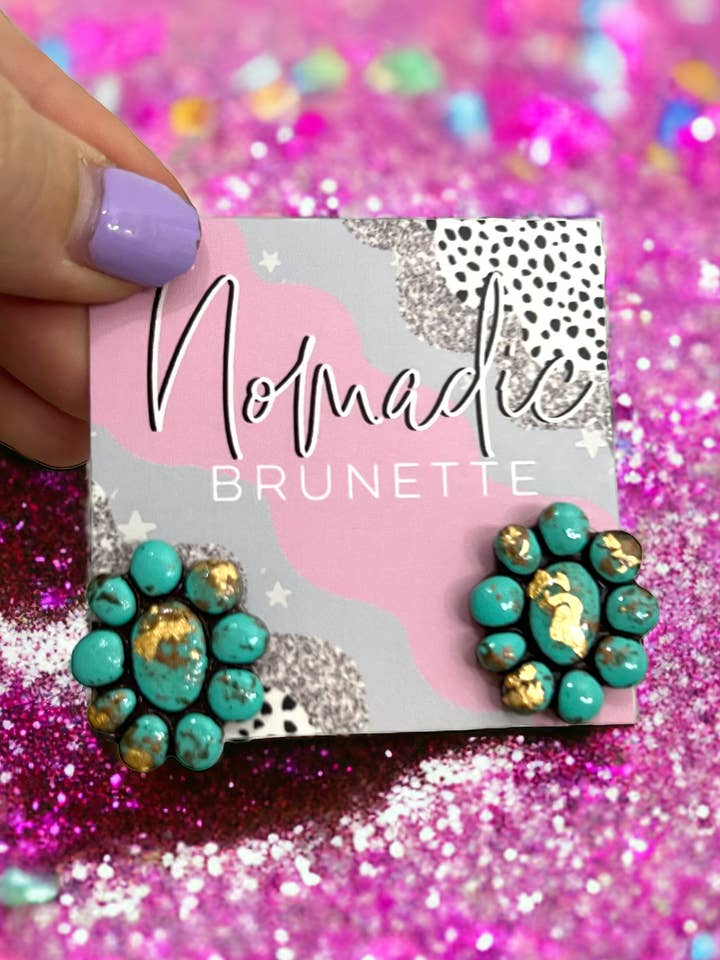 Mini Marilyn Studs Western Handmade Clay for wholesale by Nomadic Brunette