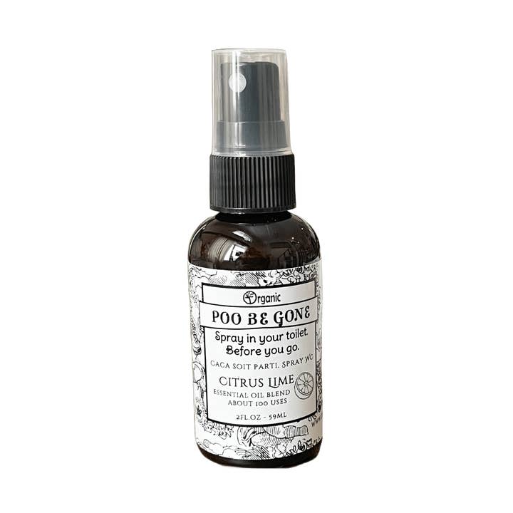 Poo be Gone. Spray pour cuvette de toilette pour la vente par Organic Body Shop