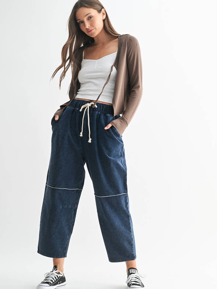 Mono B - Wholesale Sweatshirt - Women's - Charming Ballet Tie-Front Sweater7