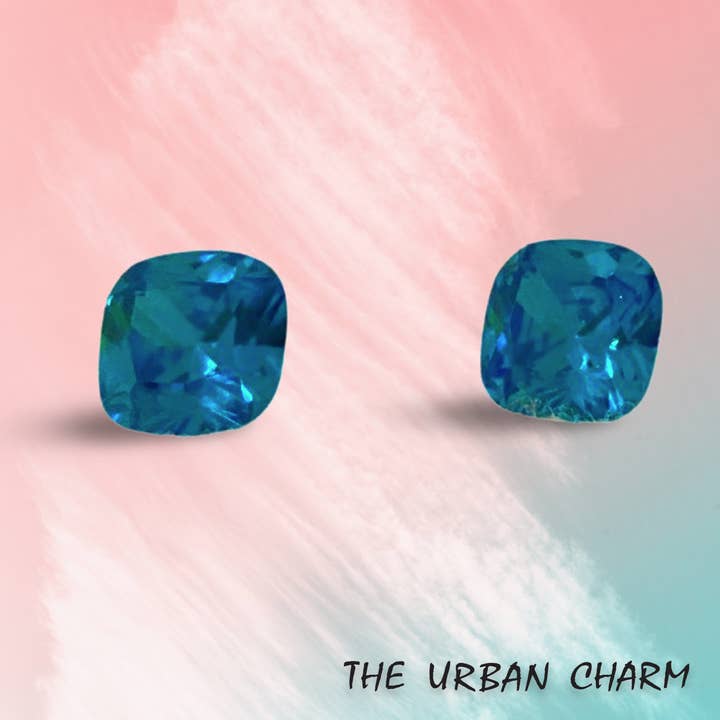 Natural Swiss Blue Topaz Cubic Zirconia AAA quality Lab-grown Gemstone Loose Stone for wholesale by The Urban Charm