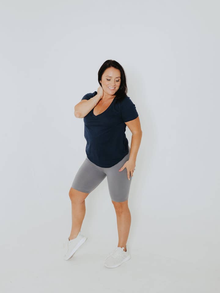 Ann Biker Short-Grey for wholesale by Not Only Pants