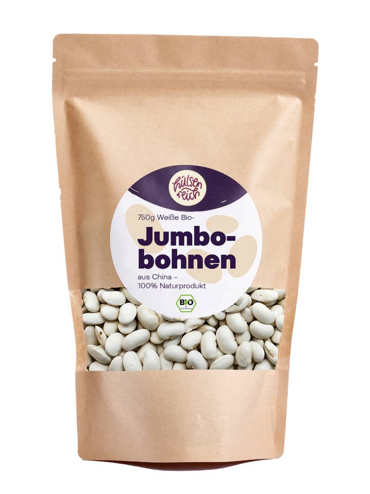 Organic White Jumbo Beans from China for wholesale by Hülsenreich