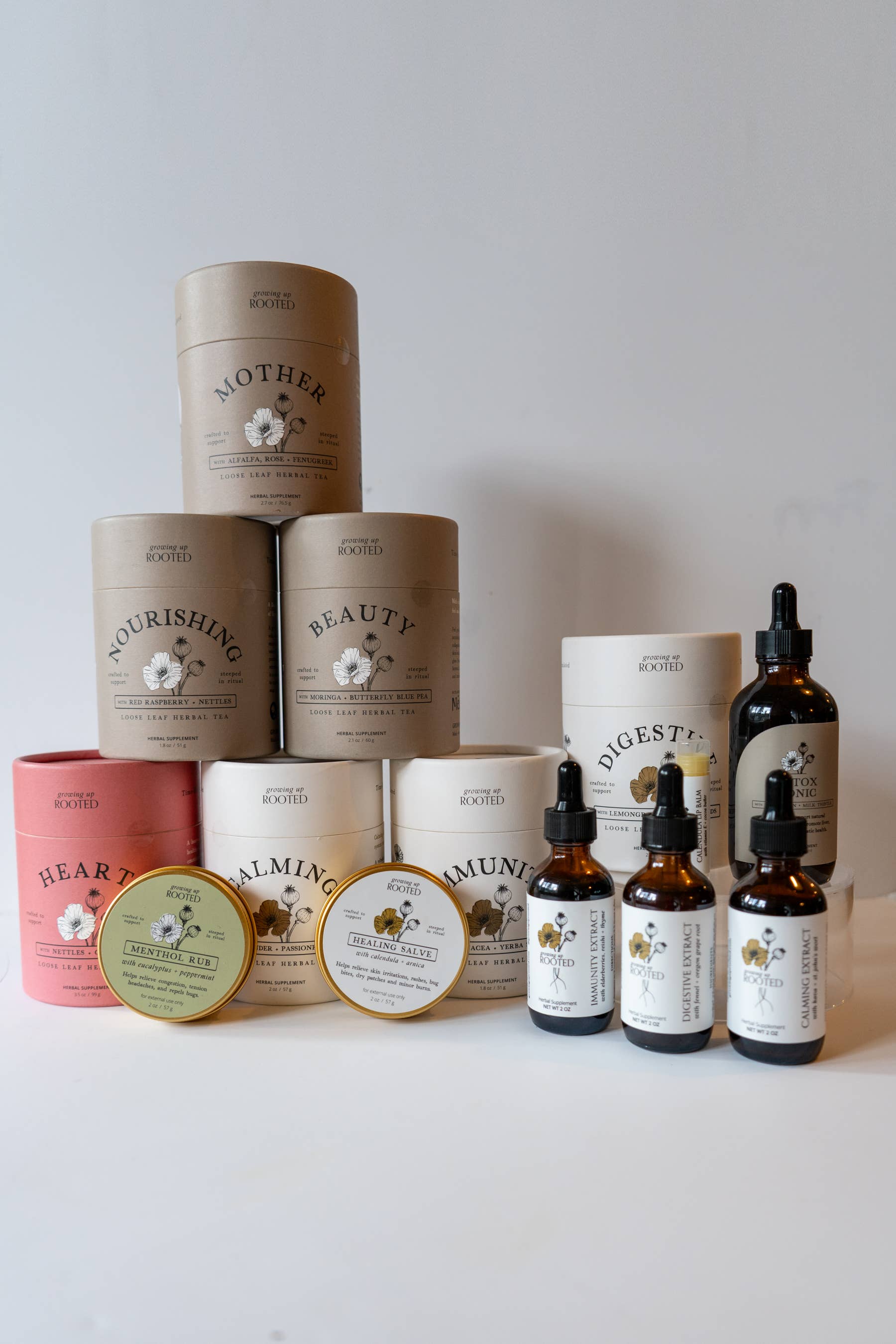 Growing Up Rooted - Wholesale Loose Tea - Calming Loose Leaf Herbal Tea | Stress Relief & Relaxation4