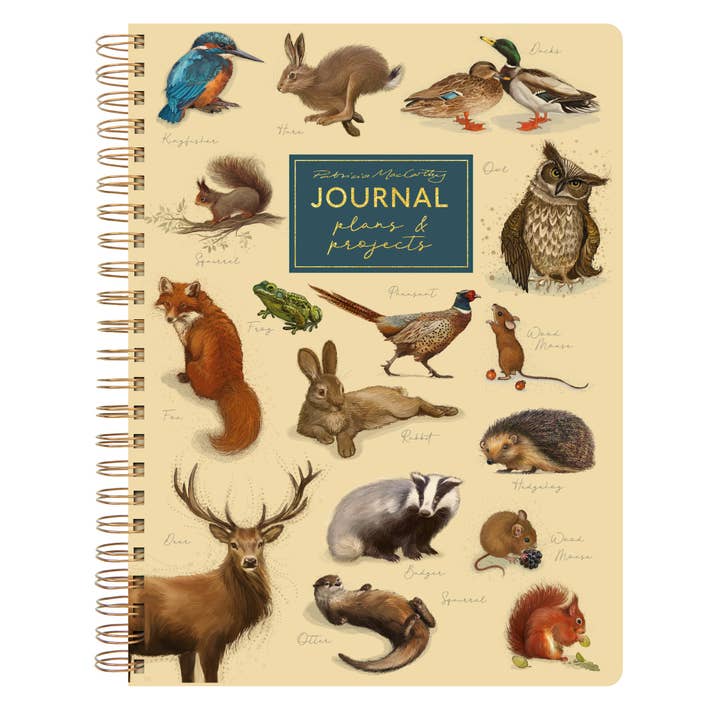 Carnet A5 Patricia MacCarthy avec intercalaires - Design Faune pour la vente par Robert Frederick Ltd