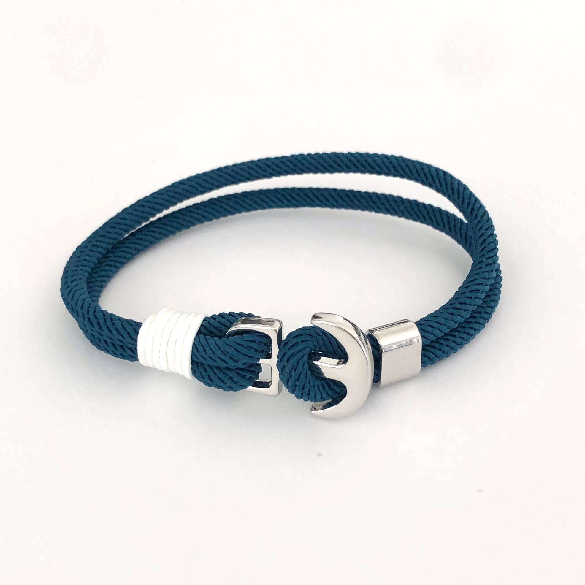 GreenWave - Vente Bracelet tissé/tressé - Bracelet en corde nautique avec fermeture ancre6