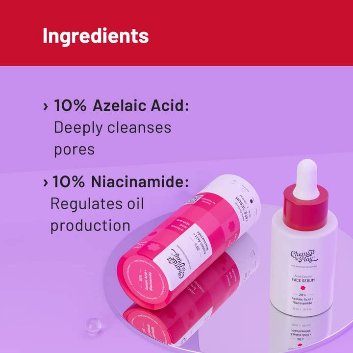 Innovist - Wholesale Facial Serum/Concentrate - Chemist at Play Acne Serum with Azelaic Acid & Niacinamide2