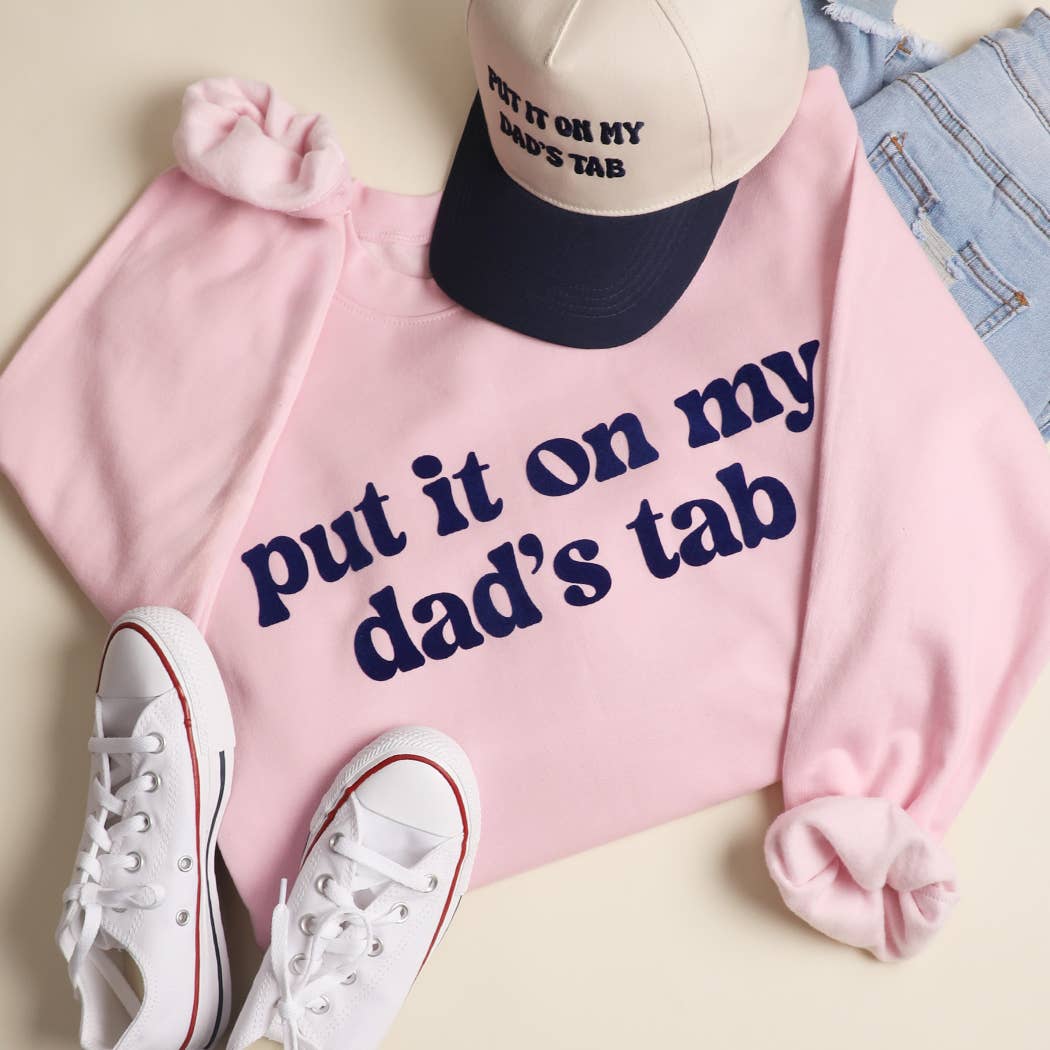 Fashion City - Wholesale Graphic Sweatshirt - Unisex - PUT IT ON MY DAD'S TAB MIDWEIGHT Crewneck Sweatshirt4