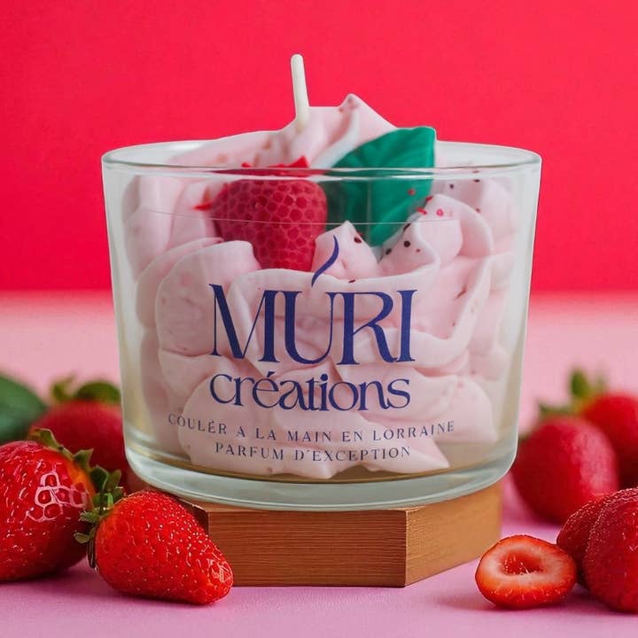 Kaars 150ml Aardbei voor wholesale door MURI CREATIONS