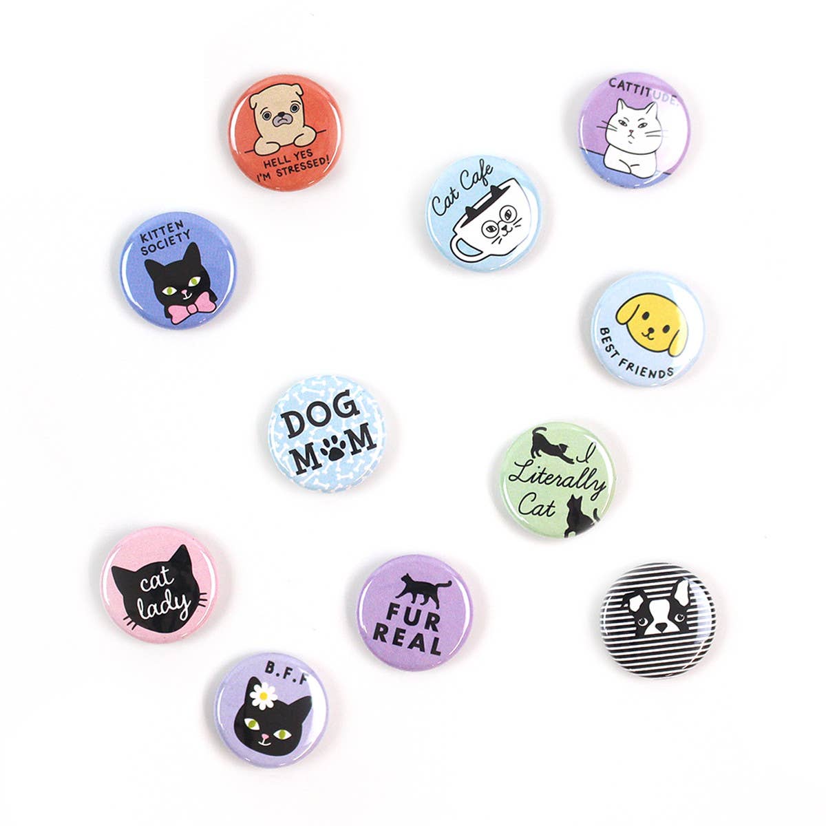 Seltzer Goods - Wholesale Lapel Pin/Button - Everyday Buttons Assortment (200 Buttons)4