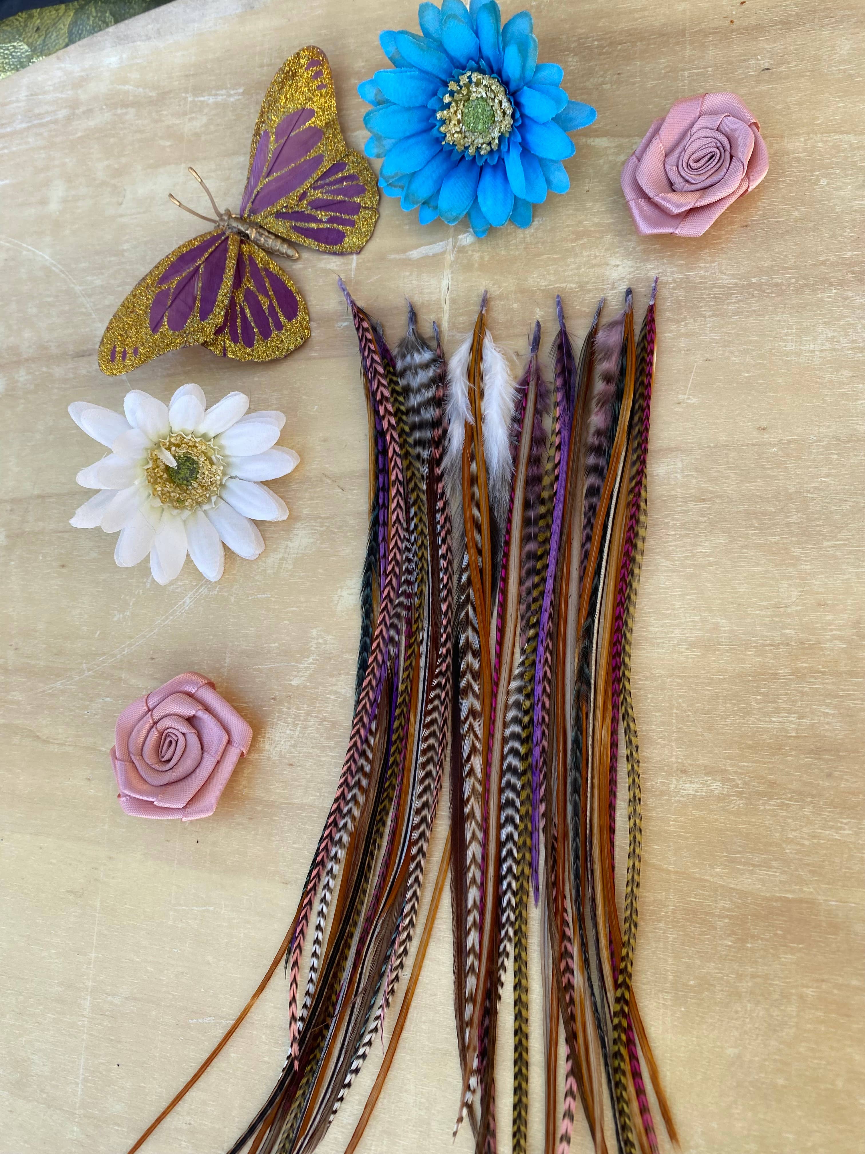 Sea Gypsy Designs - Wholesale Hair Extensions - FEATHER HAIR EXTENSION KIT (BEST SELLER) 🌼 boho hair 1