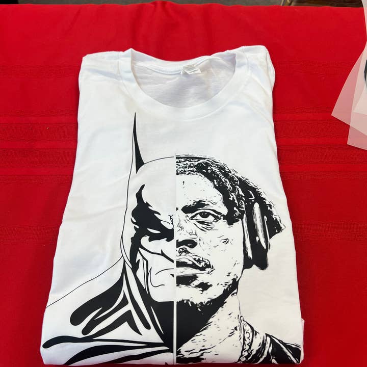 Bleed Philly - Wholesale Screen Printed T-Shirt - Unisex - PHILADELPHIA EAGLES AJ BROWN BATMAN TSHIRT