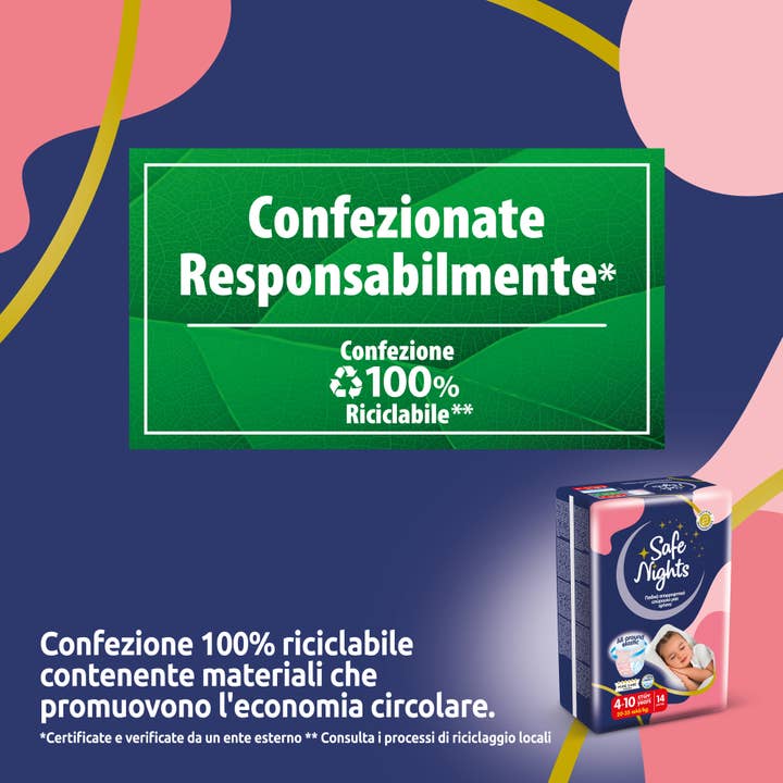 Babylino - Wholesale Diaper (Non-Cloth) - Baby - Babylino Safe Nights Night, Girl 4-10 years, 14 Units11