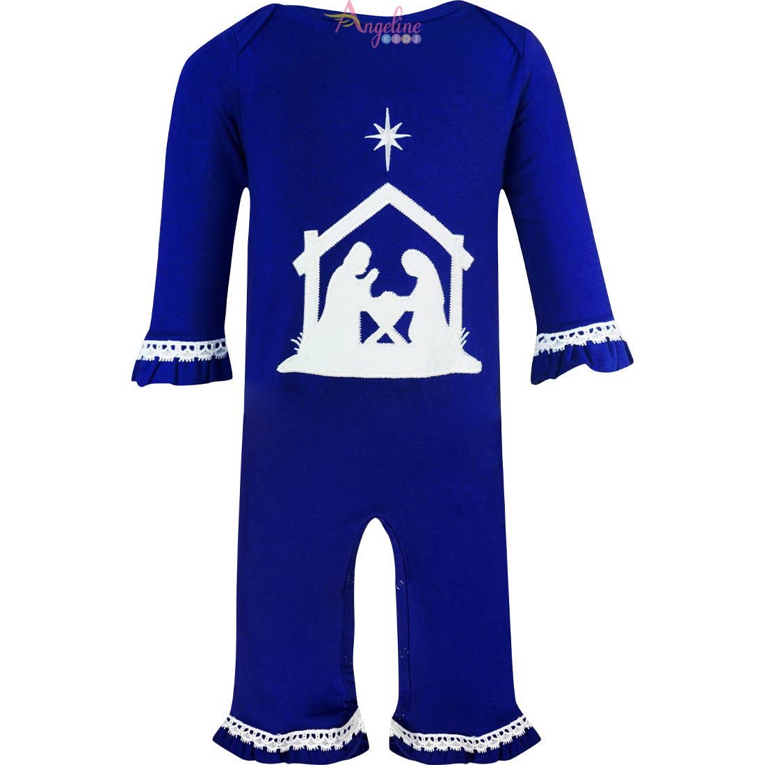 Angeline Kids - Wholesale Jumpsuit - Baby - Baby Girls Christmas Holy Night Nativity Romper One-Piece1