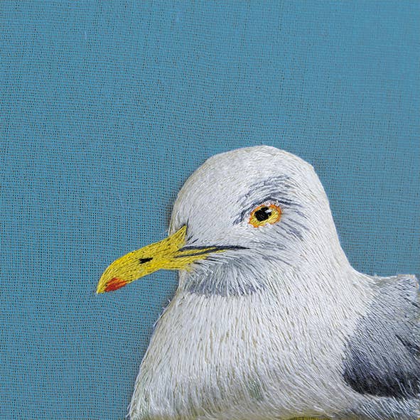 Inky Blue Ltd t/a Holy Mackerel - Wholesale Everyday Greeting Card - Herring gull 10cm mini card