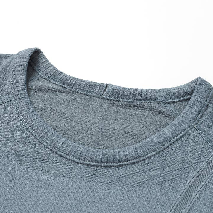 Sodalemon - Wholesale Athletic top – Women′s - Women Seamless Quickly Dry Long Sleeve Fitness Sport T-Shirt3