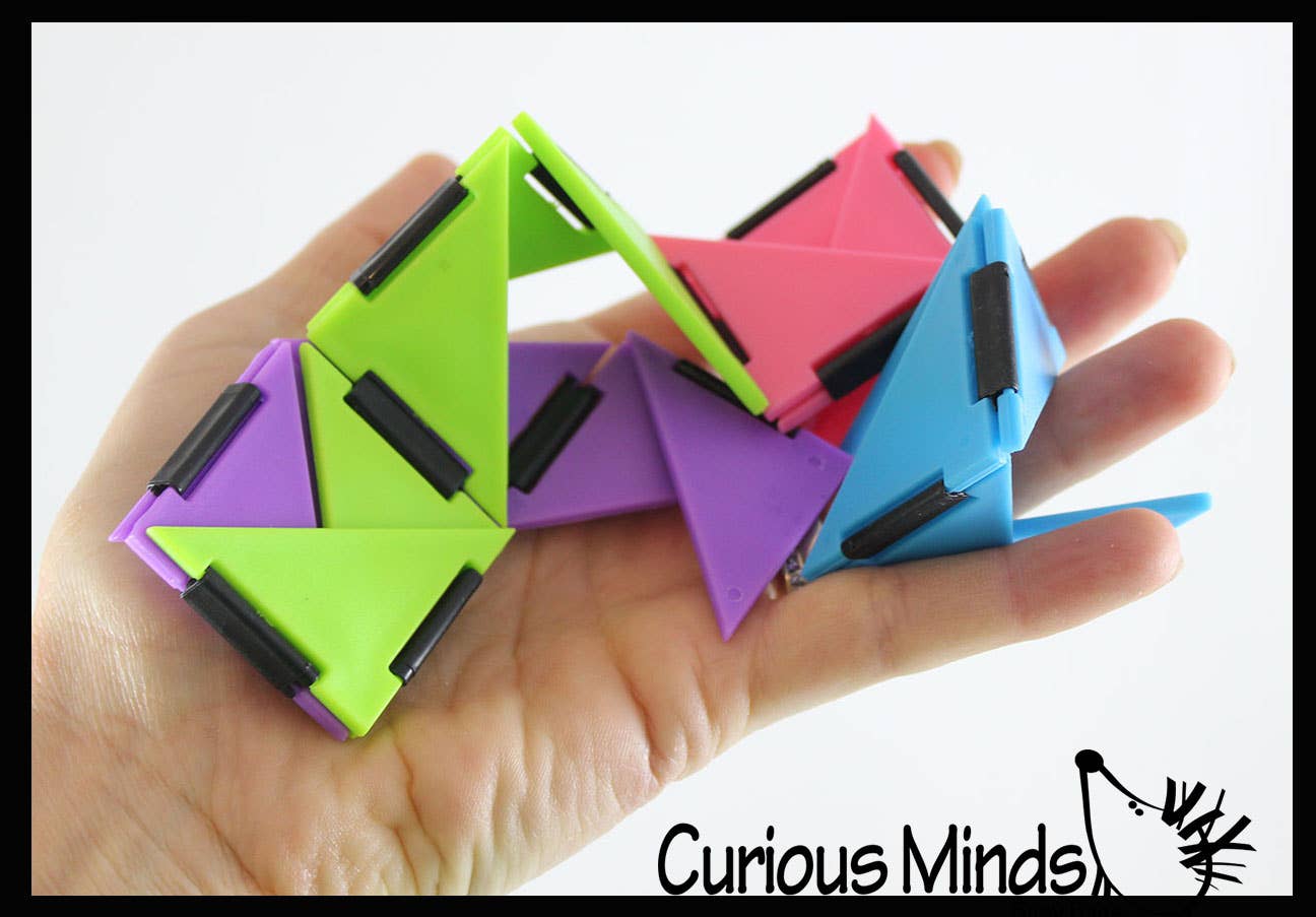 Curious Minds Toys - Wholesale Fidget Toy - Kids - 1 Infinity Triangle - Magic Endless Folding Fidget Toy - Fli6