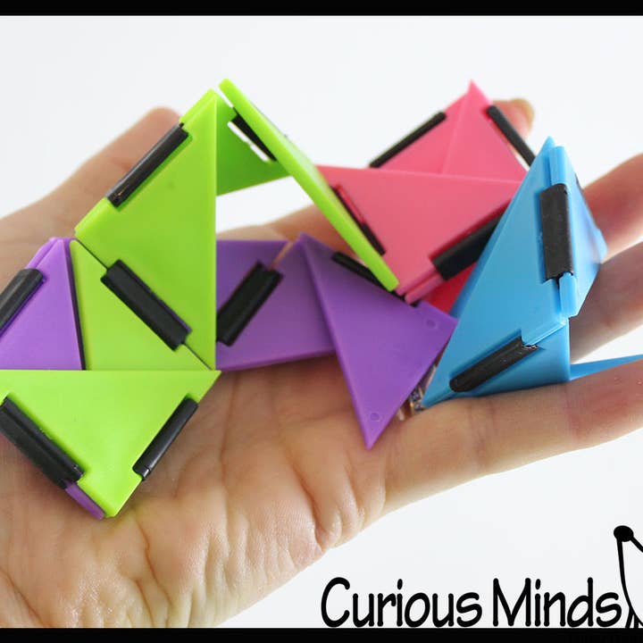 Curious Minds Toys - Wholesale Fidget Toy - Kids - 1 Infinity Triangle - Magic Endless Folding Fidget Toy - Fli6