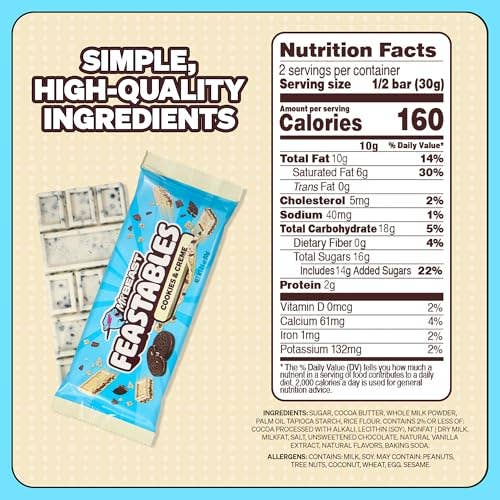 Shop The King - Wholesale Chocolate Bar - Feastables Cookies Cream King 2.1z 60 g 24 Per Box1