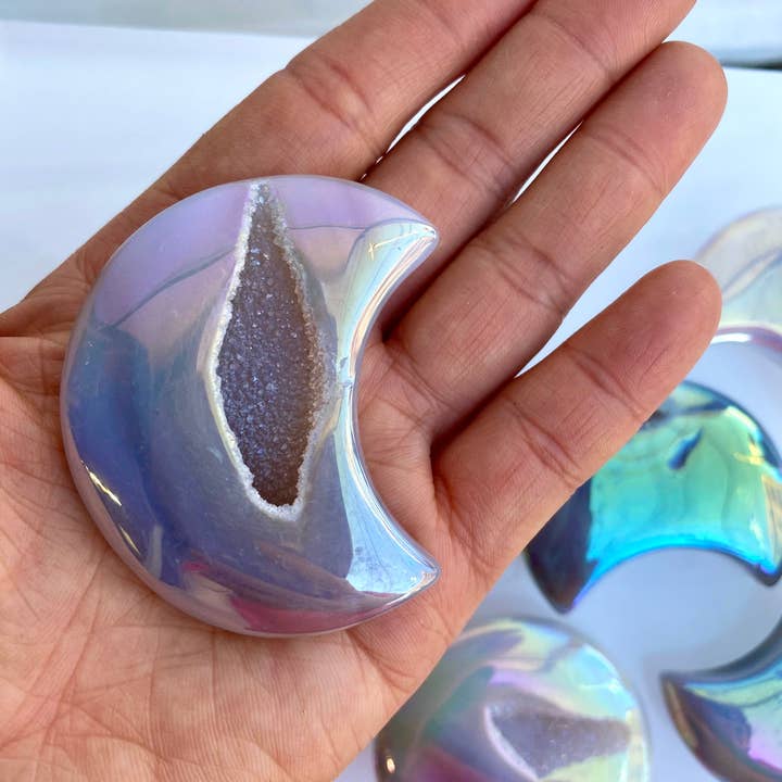 KayleeNYC - Wholesale Spiritual Stone/Crystal - Wholesale Lot 1 lb Angel Aura Agate Moon Crystal Healing 4