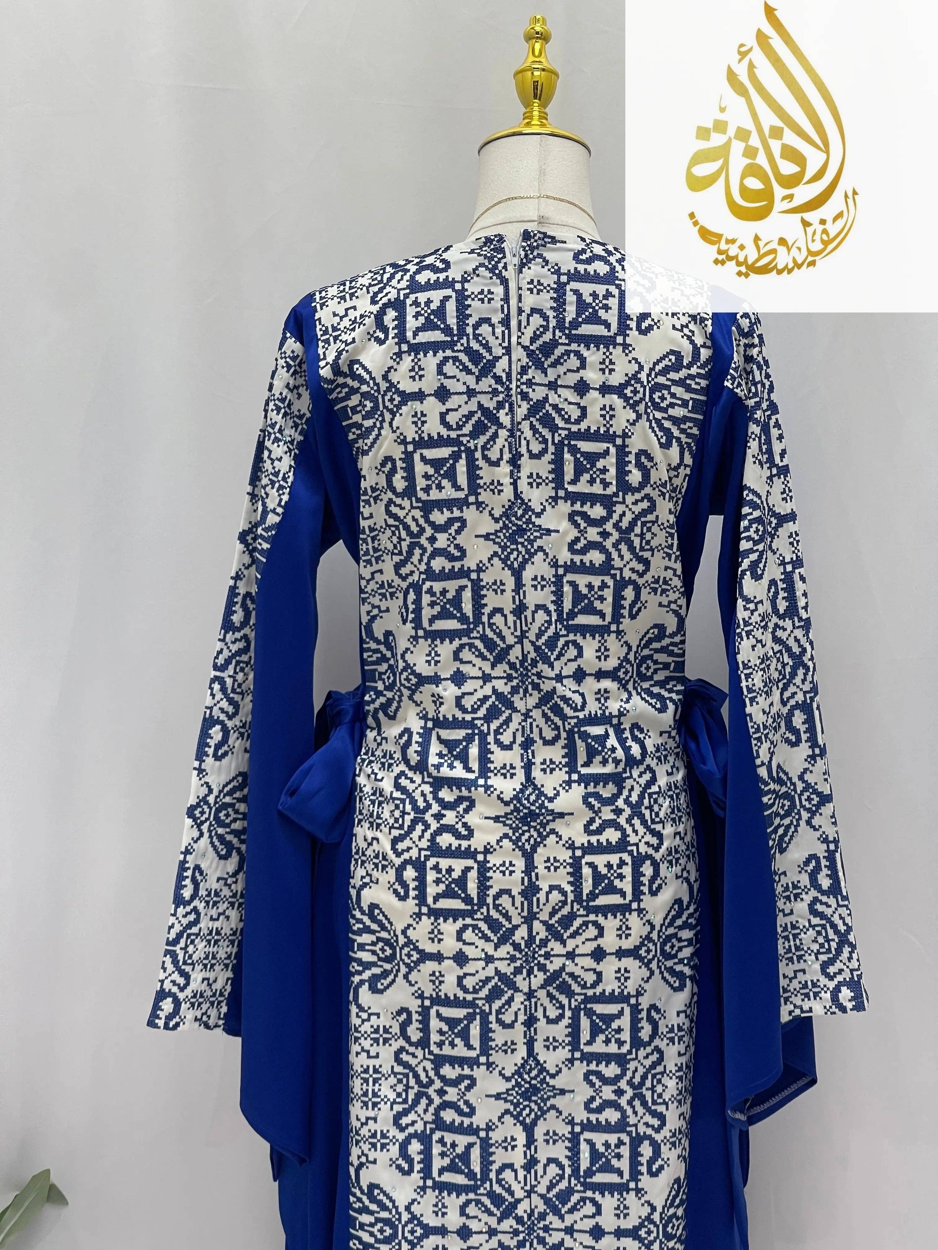 Palestinian Elegance - Wholesale Dress - Women's - Modern Zahra Embroidered Dress | Modest Palestinian Thobe1