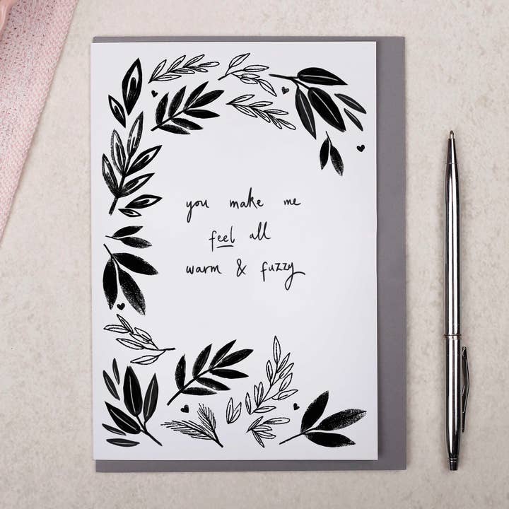 Making Meadows Ltd - Wholesale Valentine's Day card - Joke Valentine Card | Funny Anniversary Monochrome Card