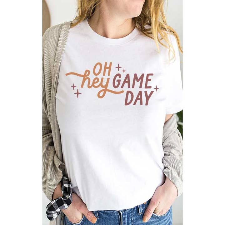 Oh Hey Game Day Graphic Tee for wholesale by Select Apparel