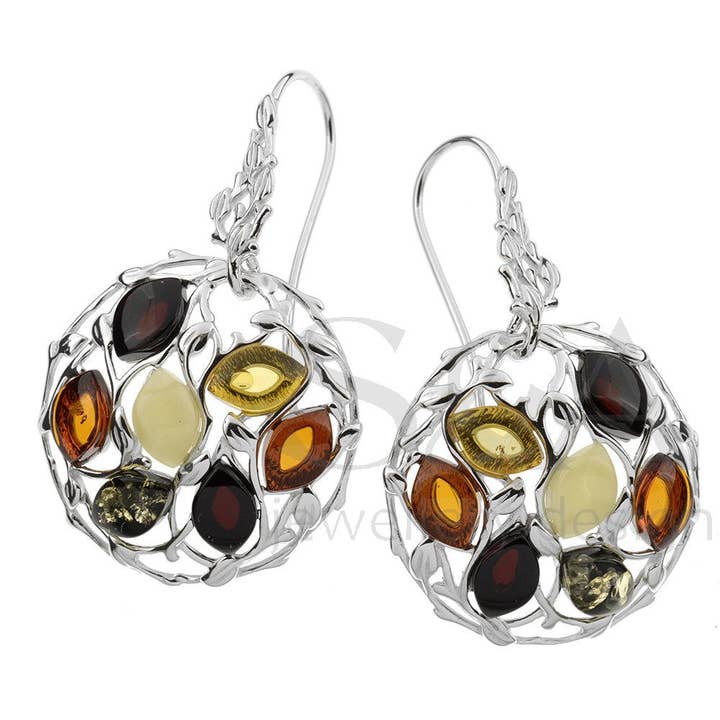 Boucles d'oreilles en ambre pour la vente par Amber House